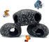 Hamiledyi Cichlid Rock Cave Betta Hideout Resin Aquarium Decoration Caves Small Fish Shelter Stone Hideaway Resin Fish Tank Accessories Ornaments ...