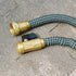 Garden Telescopic Hose Brass Shut Off Valve, Telescopic Hose end Adapter Garden Retractable Hose end Fittings Kit Repair Connector (1 Set)...