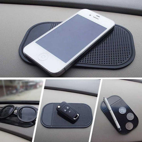 Anti-Slip Pad, Bysameyee Anti-Slide Fixate Sticky Mat for Car Dashboard, Silica Gel Non-Slip Pads for Radar Detector Cellphone, Pad, Keys,Glass, M...