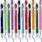 12 Pcs Blue Ink Ballpoint Pen with Stylus Tip, 1.0 mm Metal Pen Stylus Pen for Touch Screens, 2 in 1 Thank You Pen Gift for Friends, Colleagues, C...