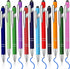 12 Pcs Blue Ink Ballpoint Pen with Stylus Tip, 1.0 mm Metal Pen Stylus Pen for Touch Screens, 2 in 1 Thank You Pen Gift for Friends, Colleagues, C...