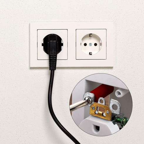 24 Pcs Electrical Outlet Spacers Box Extender Kit Round Electrical Box Extender 12 Pcs Switch and Receptacle Screw Straight and 12 Pcs Longer Scre...
