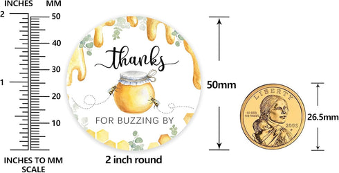 80 Bee Thank You Stickers, Bee Themed Baby Shower Decorations, Mommy to Bee Baby Shower Favor Label Decorations(2 Inch)...