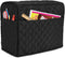 Luxja Dust Cover for Sewing Machine, Sewing Machine Cover with Pockets for Extra Accessories (Compatible with Brother and Singer), Black (Quilted ...