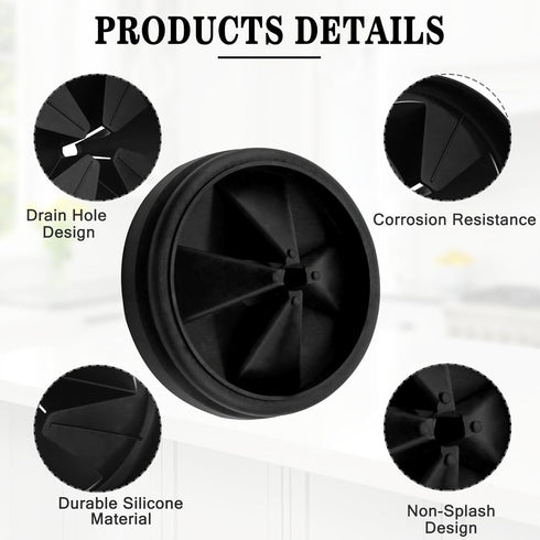 Garbage Disposal Splash Guard, 1-Pack Upgraded for InSinkErator Evolution Series QCB-AM Sink Baffle Drain Cover, Removable Quiet Collar Drain Plug...