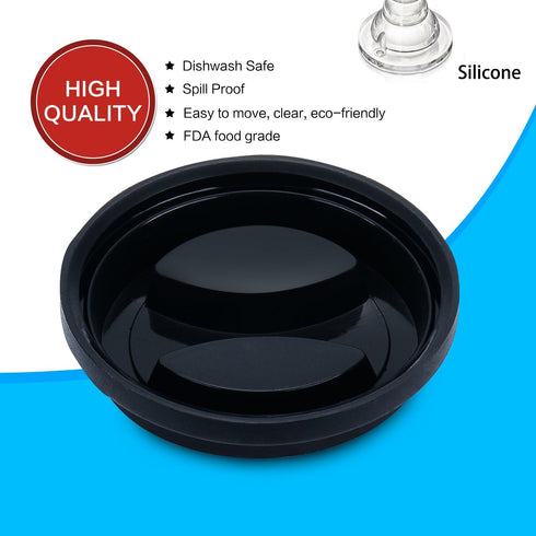 Coffee Mug Lids, KSENDALO Thicker Eco Reusable Silicone Travel Mug Lids(3.15"Inner Diameter,3.43"Outer Diameter), Silicone Cup Cover Set,Mix-color...