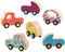 B. toys- 6 Little Wooden Toy Cars- Free Wheee-Lees- Vehicles- Colorful Car Play Set for Toddlers, Kids- 1 Year +...