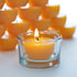 Serenibee Beeswax Tea Light Candles - 100% Pure Beeswax with One Reusable Glass Candle Holder and Reusable Cotton Bag Eco Friendly Gift Set(12)...