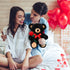 Black Bear Plush Stuffed Animal Black Bear with Rose Funny Cute Black Stuffed Animal Plush Gifts for Kids Toddler Girlfriend Mother's Day Birthday...