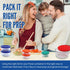 Replacement Lids for Pyrex Containers (2) 1-Cup (3) 2-Cup (2) 4-Cup (2) 7-Cup (Purple)...