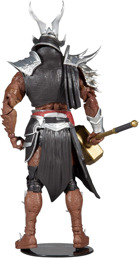 McFarlane Toys Mortal Kombat Shao Kahn (Platinum Kahn) 7" Action Figure with Accessories...