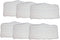 Shark Steam and Spray Mop Cleaning Pads 6 pc, for S3101, S3102, S3250, S3251, SK115, SK140, SK141, SK435CO, SK460...
