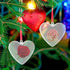 Jangostor 20 Packs Clear Heart Ornaments Balls Valentine‘s Day Ornaments Ball to Fill, DIY Plastic Fillable Valentine Decorations Tree Balls Baubl...