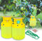Outdoor Fly Trap, Fly Traps Outdoor Hanging Solar Powered, Reusable Fly Trap Indoor with Fly Bait, Non-Toxic Flying Insects Killer for Indoor Outd...