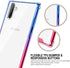 SALAWAT Samsung Galaxy Note 10 Case, Clear Galaxy Note 10 Case Cute Gradient Slim Phone Case Cover Reinforced TPU Bumper Shockproof Protective Cas...