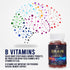Brain Supplement for Memory & Focus, Nootropics for Concentration, Mental & Cognitive Support, Brain Vitamins with B6, B12, Phosphatidylserine, En...