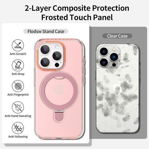 Designed for iPhone 14 Pro Max Magnetic Case with Stand,Compatible with MagSafe,14 Pro Max iPhone Case,Dual Layer Phone Case[Military Drop Protect...
