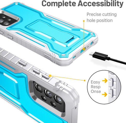 FITO for Samsung A52 Case Built in Screen Protector, Dual Layer Shockproof Heavy Duty Case with Kickstand Compatible with Samsung Galaxy A52 Phone...