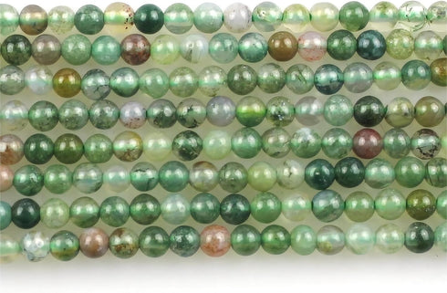 320pcs Natural Small Stone Beads 2mm Indian Agate Round Smooth Loose Gemstone Bead for Jewelry Making Bracelets Earrings Necklaces Accessories...