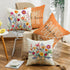 Throw Pillow Covers 18x18 Set of 4 Spring Summer Pillow Covers Floral Farmhouse Cushion Cases for Sofa Couch Living Room Outdoor Home Decor...