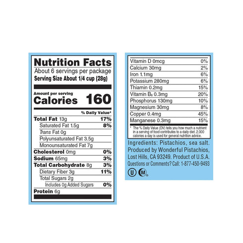 Wonderful Pistachio Lightly Salted Shelled Pistachios, 6 OZ...