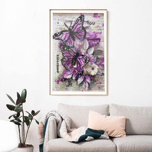 LVIITIS 5D Diamond Painting Butterfly Kits for Adults Full Drill,Diamond Arts Dots Kits for Adults Christmas Paint with Diamonds Gem,Pictures Arts...