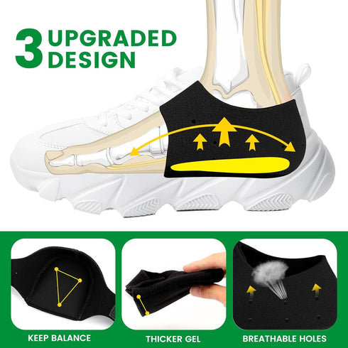 Plantar Fasciitis Gel Heel Protectors - Bukihome Heel Cups for Women Men Heels Spur Pain Relief - Heel Inserts Pads for Achilles Tendinitis Dry Cr...