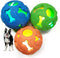 Leejec Dog Toys, 2.5" Interactive Light up Balls, Chew Toys for Medium & Small breed, Rubber Durable Fetch Training Balls, Pet Birthday Gift, 3-Pa...