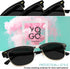 Yogo Vision Polarized Sunglasses for Women Men Semi Rimless Retro Classic Trendy Sunglasses 100% UV Protection (3Pack)...
