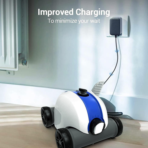 2-Prong 12.6V 1A AC/DC Adapter Compatible with AIPER Smart Seagull 600 HJ1102 Cordless Automatic Robotic Pool Vacuum Cleaner 2600mAh Lithium Ion B...