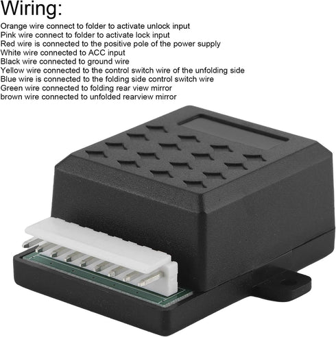 Rear View Mirror Folding Modules, ABS and PVC Folding Mirror Module Automatic Universal for 12V Car...