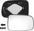 X AUTOHAUX Car Rearview Right Passenger Side Heated Mirror Glass Replacement W/Backing Plate for Honda CR-V 1997 1998 1999 2000 2001 2002 2003 200...