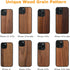 molzar Grip Series Magnetic Case for iPhone 12 and iPhone 12 Pro with Walnut Wood, Built-in Magnet Ring for Magnetic Mount, Compatible with MagSaf...