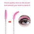 CHEFBEE 100PCS Disposable Eyelash Brush, Mascara Wands Makeup Brushes Applicators Kits for Eyelash Extensions and Eyebrow Brush with Container (Li...