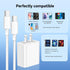 for iPhone 15 Charger USB C Wall Charger, 60W USB C to USB C Cable Charger Fast Charging Block, USB C Cable 6FT Compatible with iPhone 15 Pro Max/...
