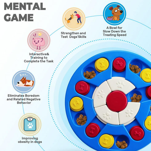 Yoboeew Dog Puzzle Toys Interactive Dog Game for Dogs Mentally Stimulating Treat Dispenser for Smart Dogs Treat Training, Dog Enrichment Toys Gift...