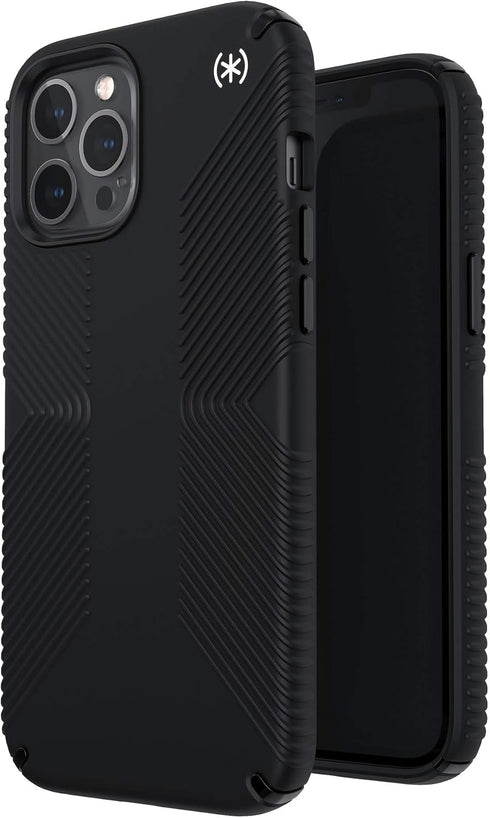 Speck Products Presidio2 Grip iPhone 12 Pro Max Case, Black/Black/White...