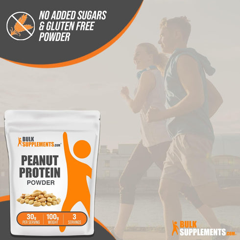 BulkSupplements.com Peanut Flour Protein Powder - Deffated Peanut Flour, Peanut Protein Powder - Peanut Protein Flour, Gluten Free, 30g per Servin...