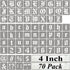 4 Inch Alphabet Letter Stencils for Painting - 70 Pack Old English Letter Stencil Templates with Numbers and Signs for Painting on Wood, Reusable ...