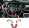 JeCar Steering Wheel Cover Interior Decoration Trim Kits Compatible with Dodge Challenger/Charger 2015-2023/Durango 2014-2020 & Grand Cherokee 201...