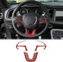JeCar Steering Wheel Cover Interior Decoration Trim Kits Compatible with Dodge Challenger/Charger 2015-2023/Durango 2014-2020 & Grand Cherokee 201...
