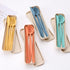 Plastic Travel Utensils, 4 Sets Camping Utensils Plastic Spoons and Forks Set Plastic Silverware, Portable Reusable Utensils Set with Case for Pic...