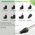 12v Car dc Charger Power Cord with 8 Connectors for Cigarette Lighter Portable DVD Player, Car DVR, GPS, Bluetooth Speakers, Breast Pump, Car Refr...