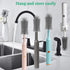 Electric Cleaning Brush with USB Rechargeable Electric Bottle Brush Cleaner and 3 Replaceable Silicone Bottle Brushes and Straw Cleaner Brush,Perf...