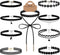 Outee 9 Pcs Choker Set Black Chokers Necklaces for Women Black Velvet Choker Necklaces for Teen Girls Henna Tattoo Ribbon Chokers for Women...