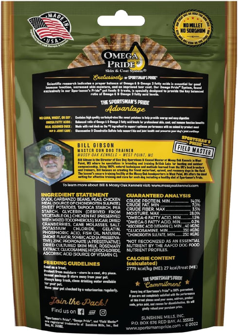 Field Master Active Hip & Joint Duck, Sweet Potato & Berry Recipe Grain-Free Jerky Bites Dog Treats, 5 oz....