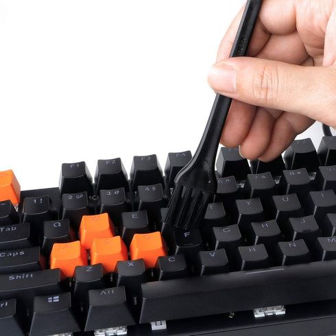 Keycap Puller Stainless Steel Keycap Removal Tool with 2 Pcs Keyboard Cleaning Brush for Mechanical Keyboard...