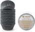 Gifbera Standard Black Foil Cupcake Liners Muffin Wrappers, 200-Count...