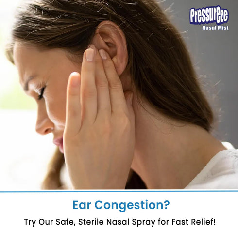 Nasal Spray - Natural, Preservative-Free, Sterile - Fast Relief Nasal Spray - for Symptoms of Sinus Congestion - Blocked Ears - Snoring | 130 Spra...