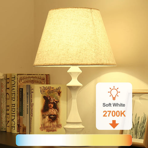 TJOY 6 Pack A19 LED Light Bulbs, 60 Watt Equivalent LED Bulb, Efficient 9W, Soft Warm White 2700K, E26 Standard Base, Non Dimmable Energy Saving L...